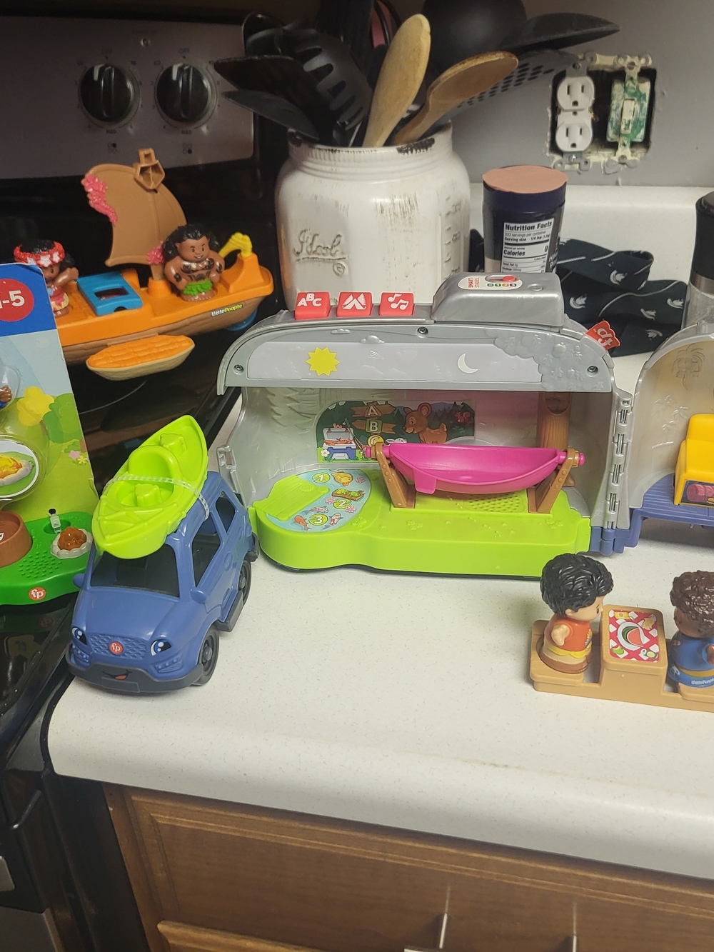 Little People Camper Set With New Tent Set